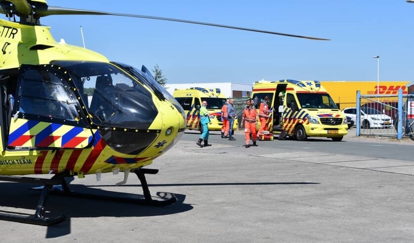 Traumahelikopter ingezet voor bedrijfsongeval Goes