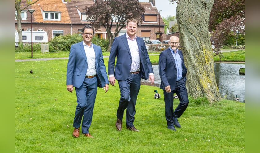 De drie wethouders van Halderberge.