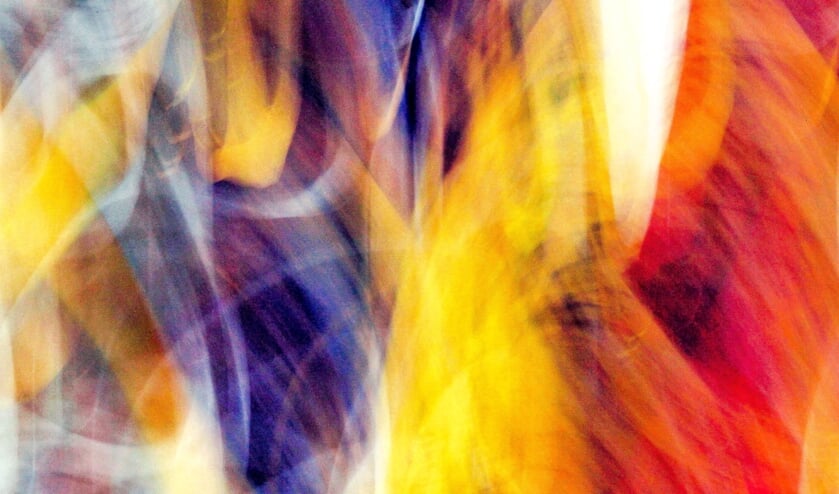 Abstractie met kleuren.