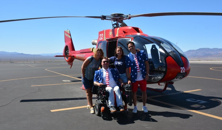 Frank in de Grand Canyon met zijn 'Angels'.