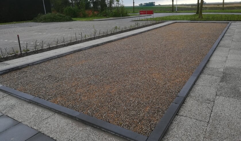 Jeu de Boules baan met zicht op de Luysterlaan