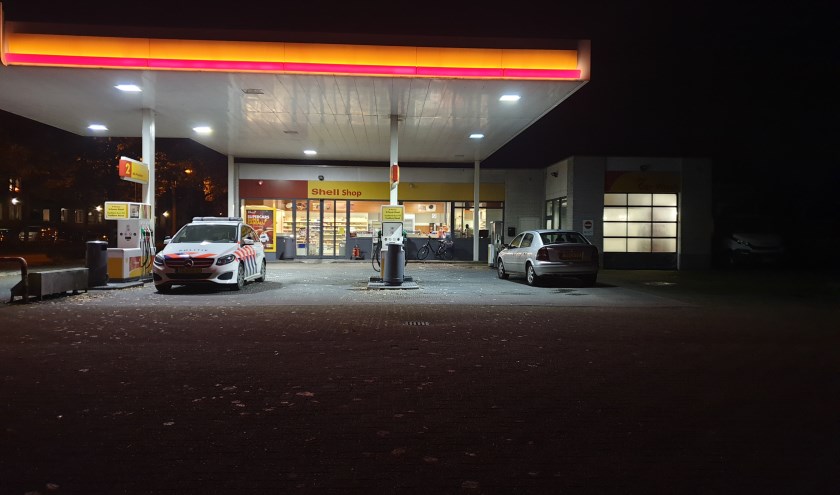 Het tankstation werd aan het begin van de avond overvallen.