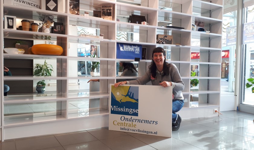 Jolanda van Boven, de nieuwe voorzitter van de VOC, in het kantoor van de ondernemersvereniging.