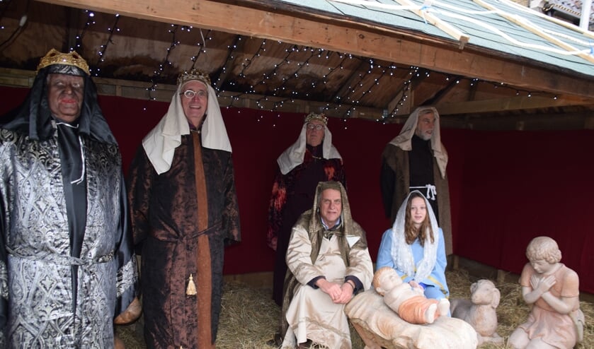 Levende kerststal op de Markt. FOTO STELLA MARIJNISSEN