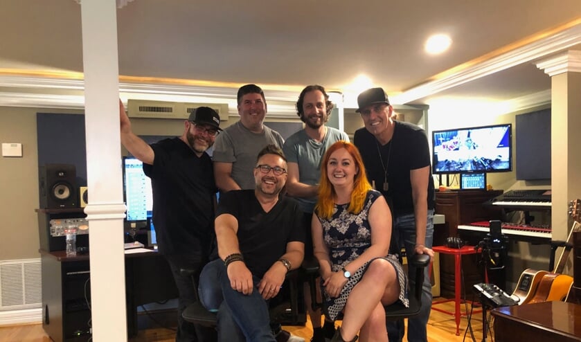Marlieke van Schaik in de studio in Nashville.