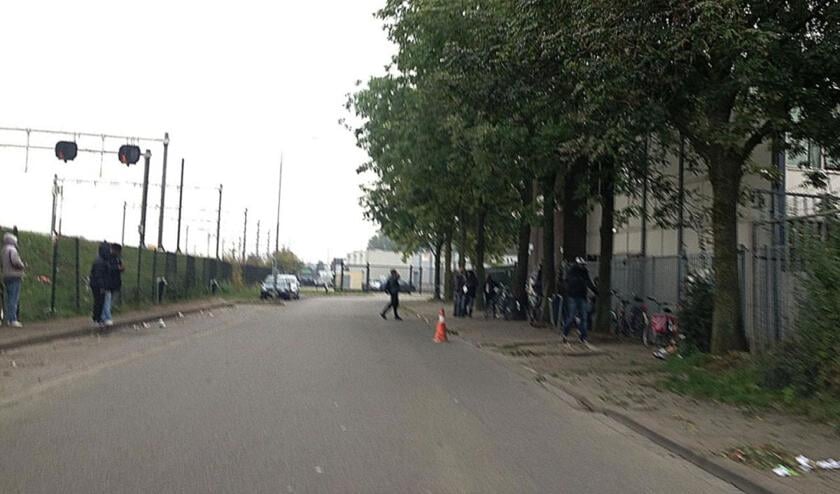 Daklozenopvang aan de Slingerweg.