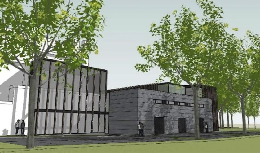 Een impressie van de nieuwbouw voor het 'Klooster van Rilland'.