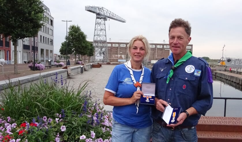 Elna en Wouter Dert zijn Lid in de Orde van Oranje-Nassau geworden door hun vele inspanningen voor de scouting in Zeeland.