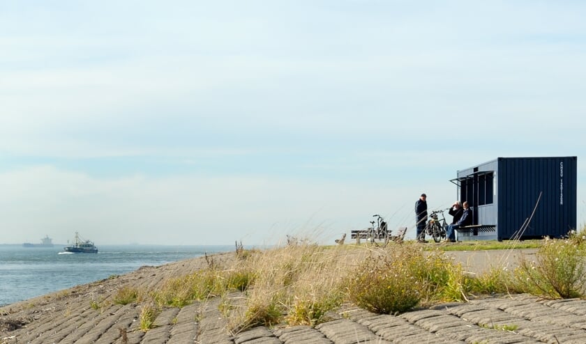 De scheepsspotterslocatie voor de Westerschelde bij Ritthem.