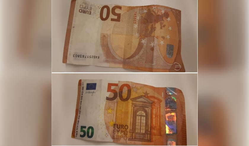 Het valse briefje van vijftig euro.