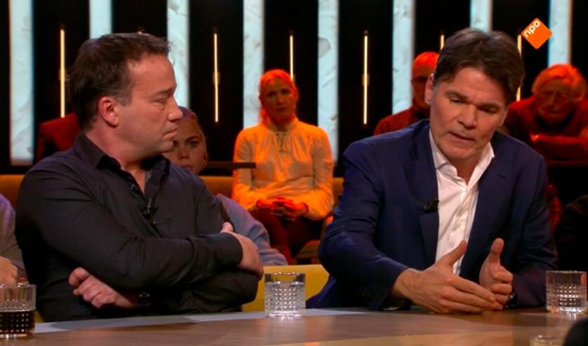 Paul Depla (rechts) bij een eerdere uitzending van Op1.
