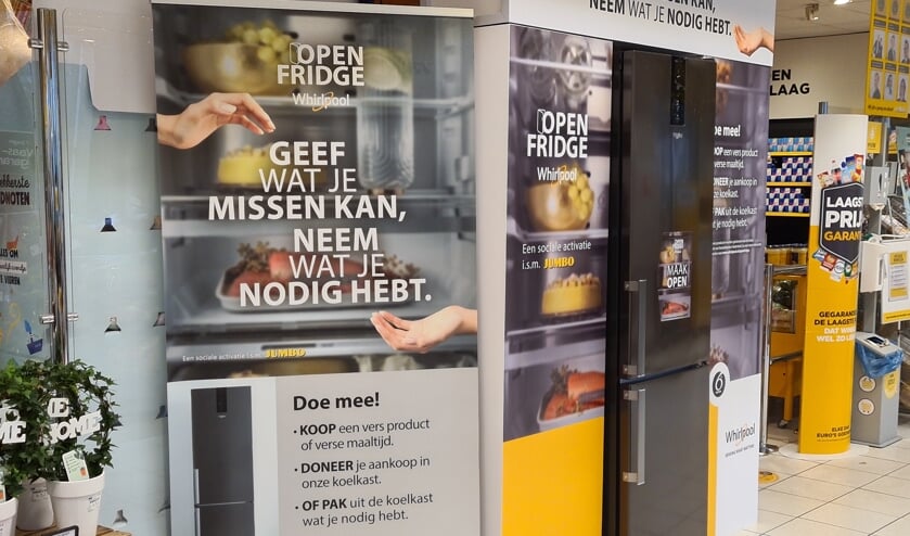 <p>De 'Open Fridge' staat er nog tot eind deze maand. </p>