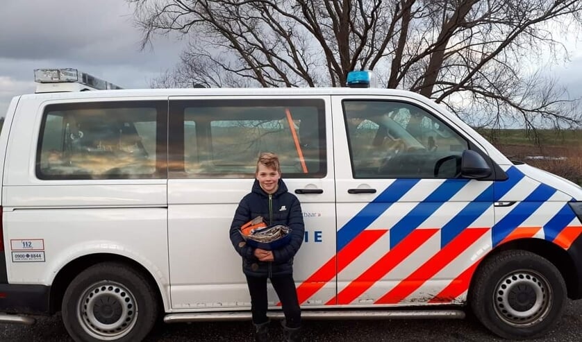 Stijn vond de kluis terug in de sloot.