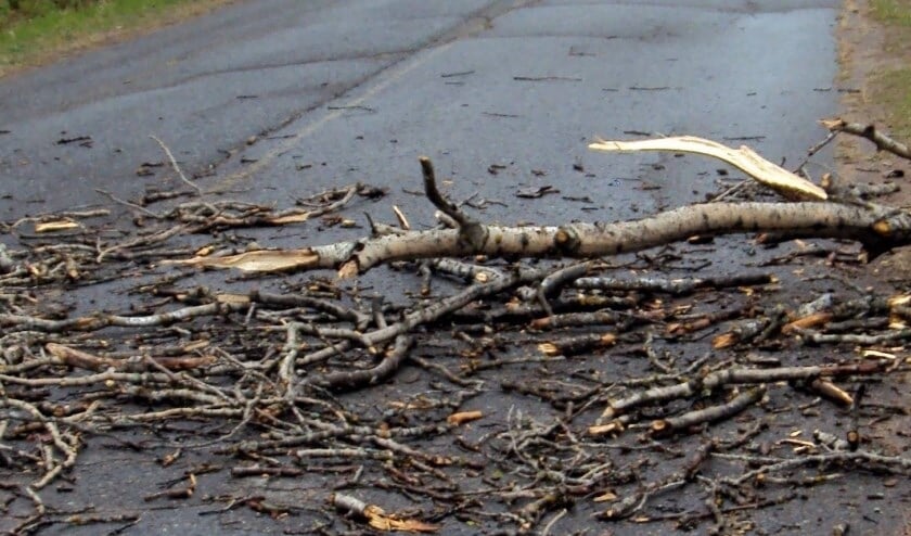 Eerdere stormschade, foto ter illustratie.