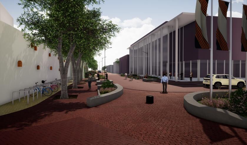 Een artist impression van de nieuwe Nieuwstraat