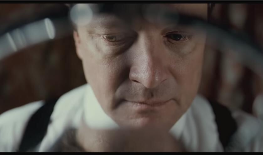 Koning George VI (Colin Firth) tijdens zijn speech.