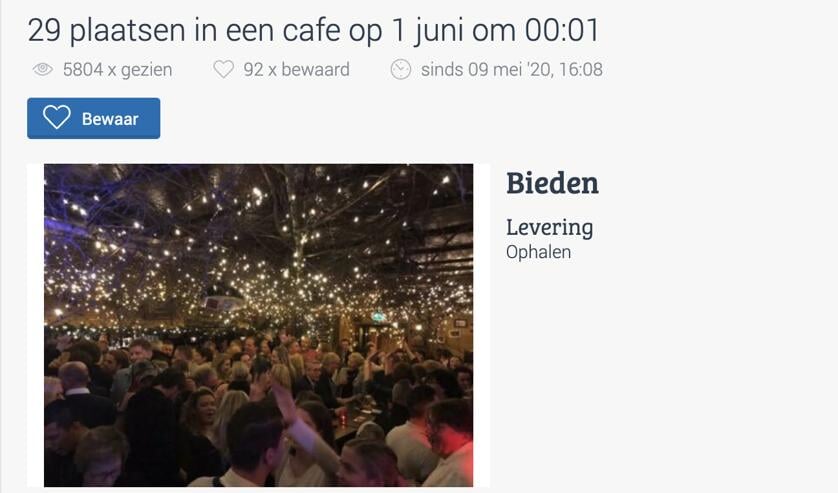 Al zo'n 5000 mensen zagen de advertentie voorbij komen.