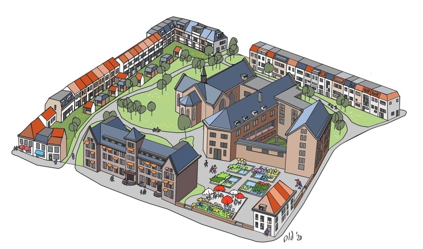 Een artist impression van het alternatieve plan