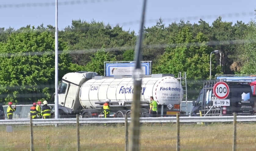Een tankwagen was betrokken bij het ongeval