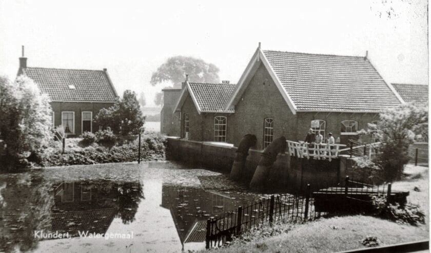 Het voormalige gemaal bij Noordschans houdt de Grote Polder droog. FOTO COLLECTIE TIES STEEHOUWER