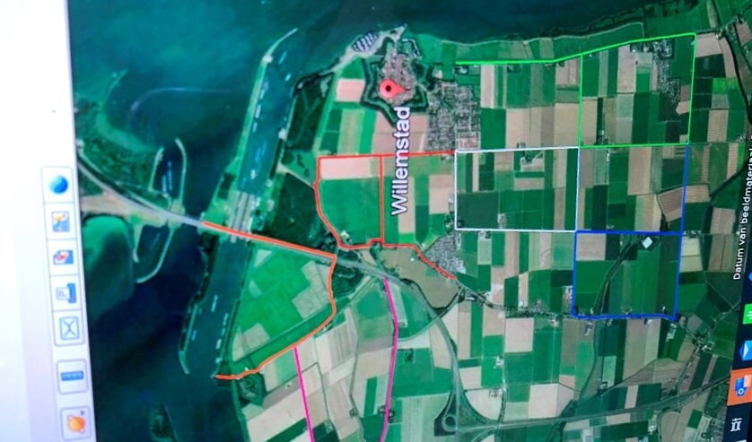 De letters ROPARUN op een google maps afbeelding. FOTO BOUDEWIJN BAAN