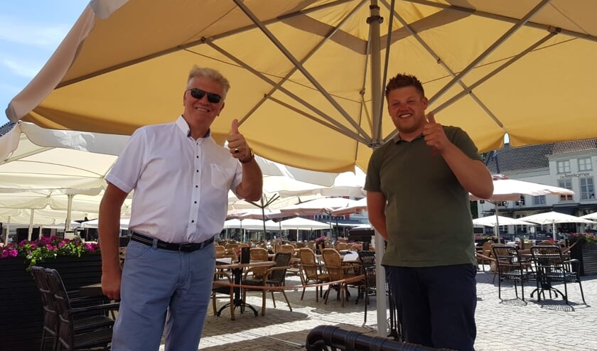 De burgemeester heeft een rondje langs de ondernemers gemaakt.