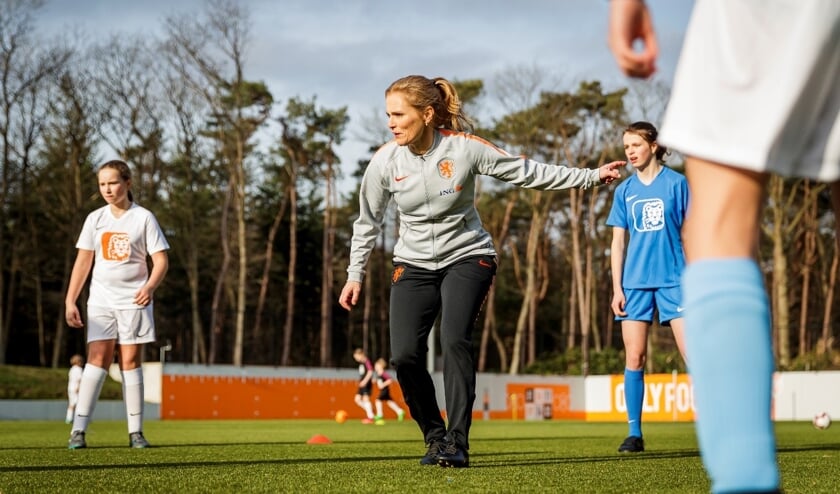 Bondscoach van het Nederlands vrouwenteam Sarina Wiegman.