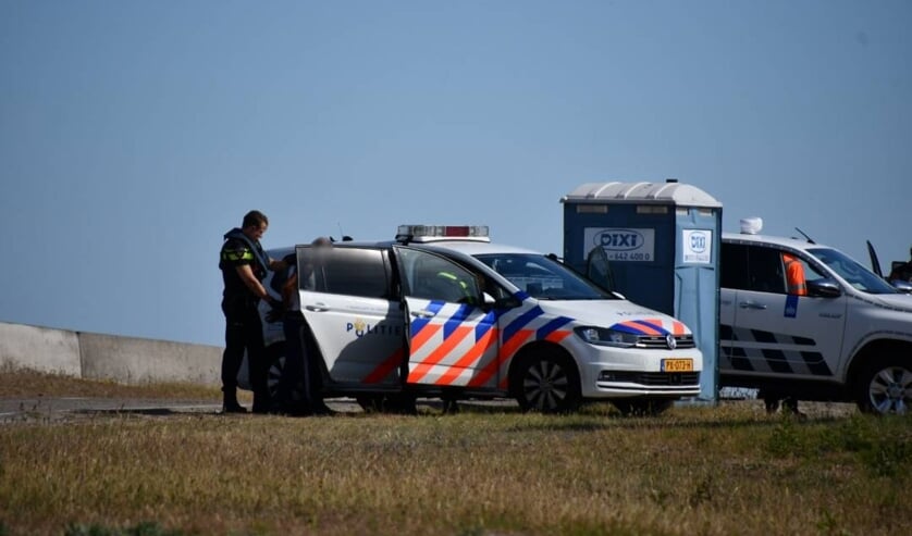 De politie was ook ter plekke.