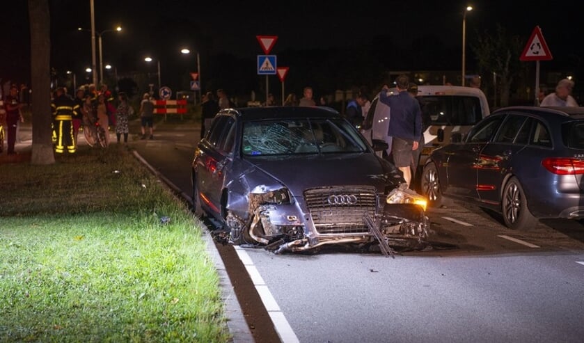 De auto is uiteindelijk gecrasht.