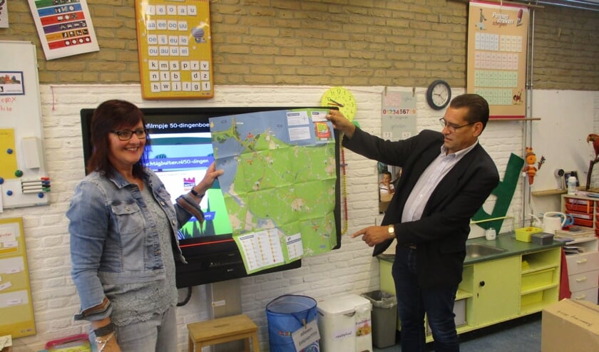 In het boekje zit een prachtige kaart.