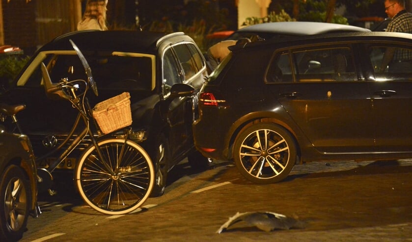 Een berger heeft de auto weggetakeld.