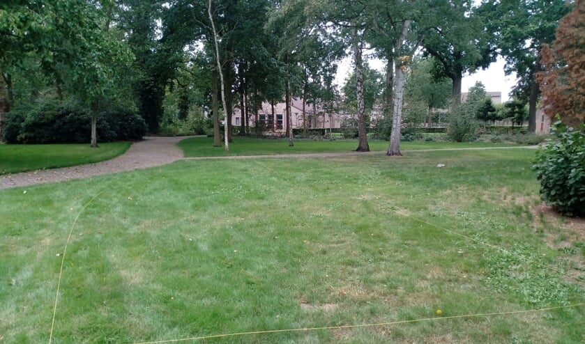 De plek voor het Tiny Forest in Huijbergen.