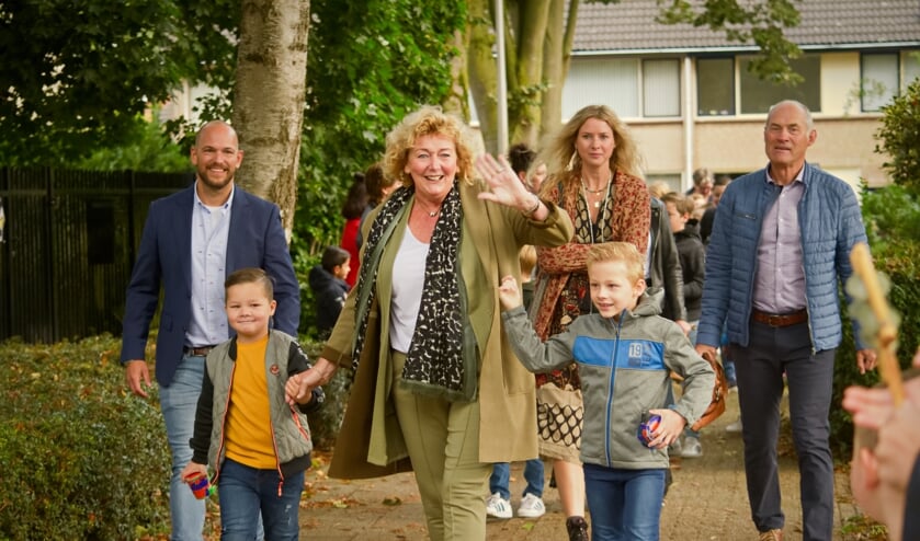 Juf Jacqueline neemt afscheid.
