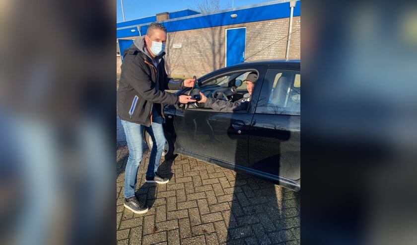 Drive Through' Nieuwjaarsreceptie bij VV Virtus.