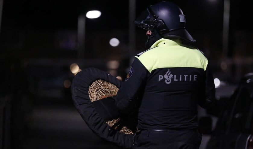 <p>In buurtsteden moest de politie al in actie komen. </p>