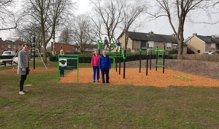 Het nieuwe calisthenics-park in Ossendrecht.