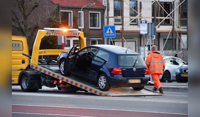 De auto is getakeld.