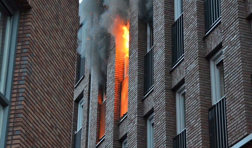 Het appartement van Jurgen brandde volledig uit.