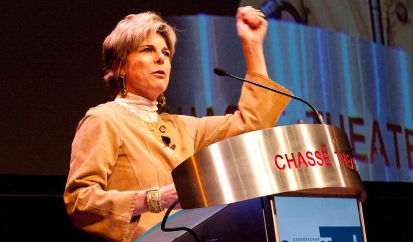 In het Chasse Theater was een taalcongres met enkele bekende Nederlanders, onder wie prinses Laurentien foto Jorgen Janssens